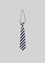 Load image into Gallery viewer, B+W Horizontal Striped Tie