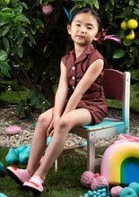 Load image into Gallery viewer, Burgundy Capped Sleeve Romper