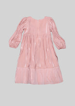 Load image into Gallery viewer, Pink Shimmer Dress with Exaggerated Bow
