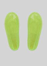 Load image into Gallery viewer, Chartreuse Jelly Flats
