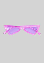 Load image into Gallery viewer, Lavender Clear Triangular Sunglasses