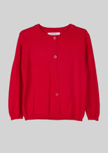 Load image into Gallery viewer, Red Classic Crew Cardigan