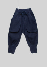 Load image into Gallery viewer, Blue Denim Oversized Pocket Harem Pants