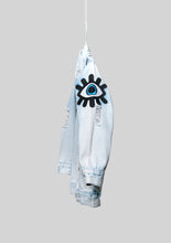 Load image into Gallery viewer, Embroidered Eye Denim Jacket