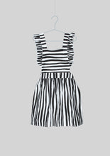 Load image into Gallery viewer, Ruffly Striped Apron Dress