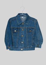 Load image into Gallery viewer, Embroidered UFO Kitty Denim Jacket