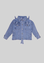 Load image into Gallery viewer, Spiked Denim Jacket