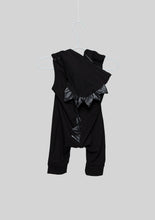 Load image into Gallery viewer, Black Detachable Hood Dinosaur Romper