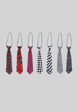 Load image into Gallery viewer, B+W Horizontal Striped Tie