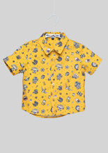 Load image into Gallery viewer, Metallimonsters Yellow Tattoo Print Shirt