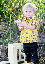 Load image into Gallery viewer, Metallimonsters Yellow Tattoo Print Shirt