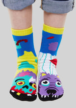Load image into Gallery viewer, Zombie and Werewolf Mismatched Socks