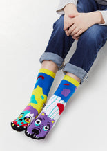 Load image into Gallery viewer, Zombie and Werewolf Mismatched Socks