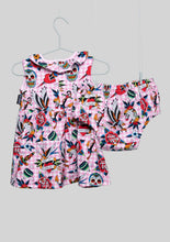 Load image into Gallery viewer, Six Bunnies Tattoo Pink Dress Set