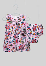 Load image into Gallery viewer, Six Bunnies Tattoo Pink Dress Set