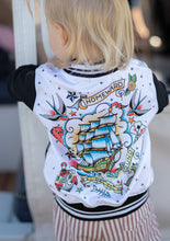 Load image into Gallery viewer, Six Bunnies Ship Varsity Jacket