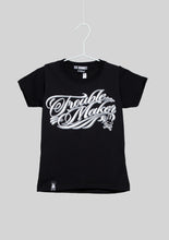 Load image into Gallery viewer, Six Bunnies Troublemaker Cursive Tee