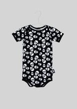 Load image into Gallery viewer, Six Bunnies Polkaskulls Romper