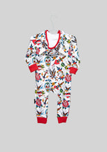 Load image into Gallery viewer, Six Bunnies Tattoo Hooded Playsuit