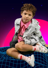 Load image into Gallery viewer, Pink Patched Button Up + Tie