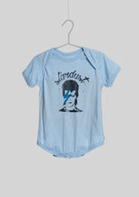 Load image into Gallery viewer, Baby Teith Bowie "Stardust” Blue Bodysuit