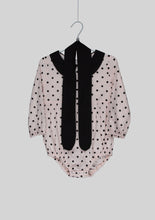 Load image into Gallery viewer, Pink Polka Dot Romper Set