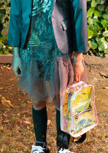 Load image into Gallery viewer, Pink Trimmed Holographic Backpack