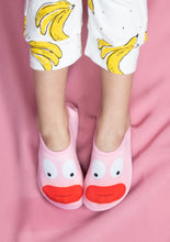 Load image into Gallery viewer, Pink Silly Face Slip-Ons