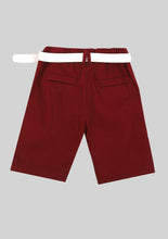 Load image into Gallery viewer, Burgundy Shorts with Belt