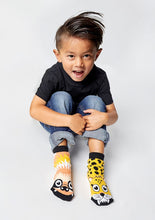 Load image into Gallery viewer, Sloth and Cheetah Mismatched Socks