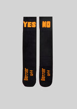 Load image into Gallery viewer, Yes/No Black Socks