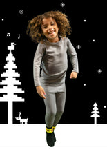 Load image into Gallery viewer, B&W Striped Pima Pajama Set