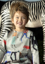 Load image into Gallery viewer, Gray Pop Color Abstract Dress