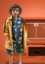 Load image into Gallery viewer, Smiley Denim Collared Shirt