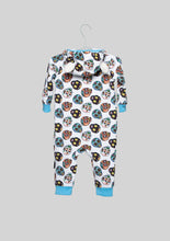 Load image into Gallery viewer, Six Bunnies Sugar Skulls White Playsuit