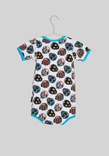 Load image into Gallery viewer, Six Bunnies Sugar Skulls White Romper