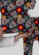 Load image into Gallery viewer, Six Bunnies Multi Colored Sugar Skulls PJ Set