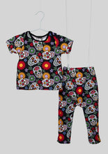 Load image into Gallery viewer, Six Bunnies Multi Colored Sugar Skulls PJ Set