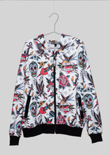 Load image into Gallery viewer, Six Bunnies Multicolored Tattoo Hoodie