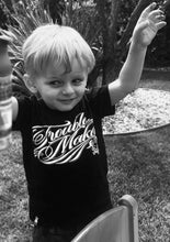 Load image into Gallery viewer, Six Bunnies Troublemaker Cursive Tee