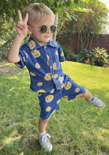 Load image into Gallery viewer, Smiley Denim Collared Shirt
