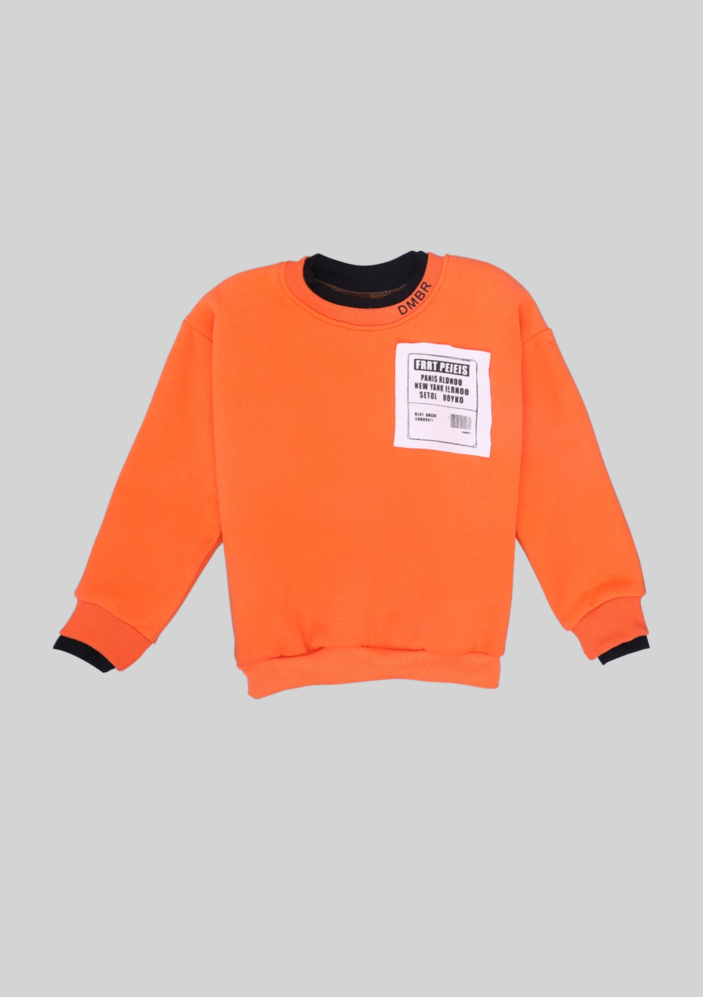 Orange Interactive Sweatshirt with Fabric Marker