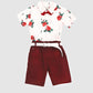 Rosy Bow Tie Shirt & Shorts Set