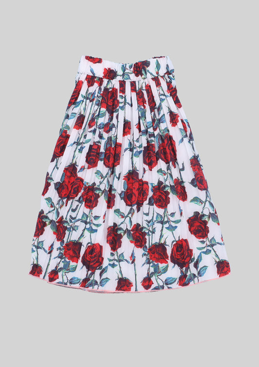 Rose Garden Pleated Skirt