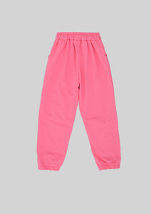 Pink Distressed Cropped Joggers