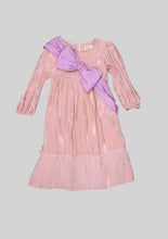 Load image into Gallery viewer, Pink Shimmer Dress with Exaggerated Bow