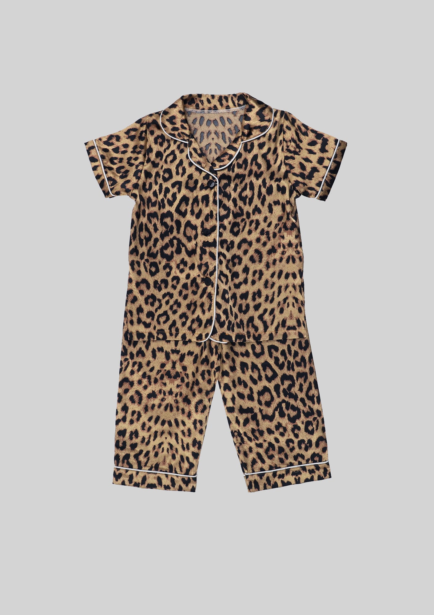 Ladies leopard sales print pajamas
