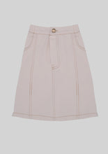 Load image into Gallery viewer, Ivory Denim Skirt