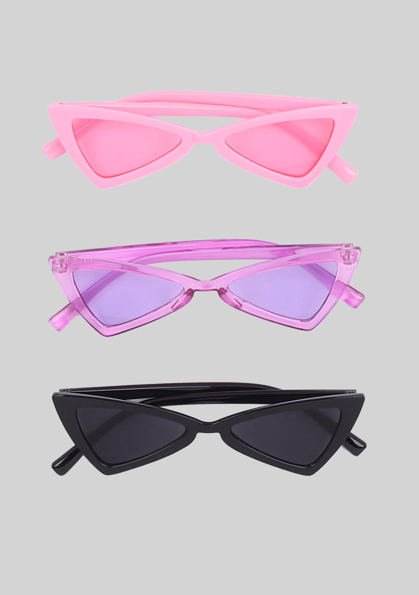 Black Triangular Sunglasses