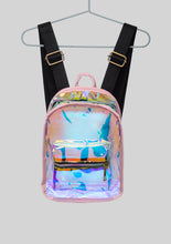 Load image into Gallery viewer, Pink Trimmed Holographic Backpack